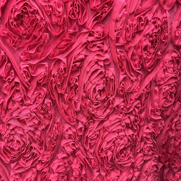 Carmen Mark Valvo rosette silk and mesh long skirt - Picture 8 of 8